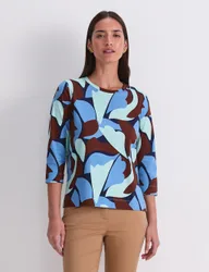 Pure Cotton Colour Block Top Multi female