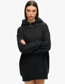 Superdry Damen Schwarz Sweatkleid mit Logostickerei aus Bio-Baumwolle, Größe: XS/S - 89.99 - FashionsVida