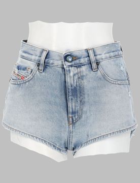 Womens Mini Shorts with Frayed Hem