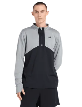 Utility Knit 1/4 Zip Herren Trainingsoberteile - Grau - Größe M - Poly Jersey Grey M - New Balance - FashionsVida
