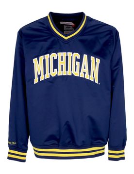 Casacca Uomo Ncaa Sideline Pullover Satin Jacket Micwol Navy