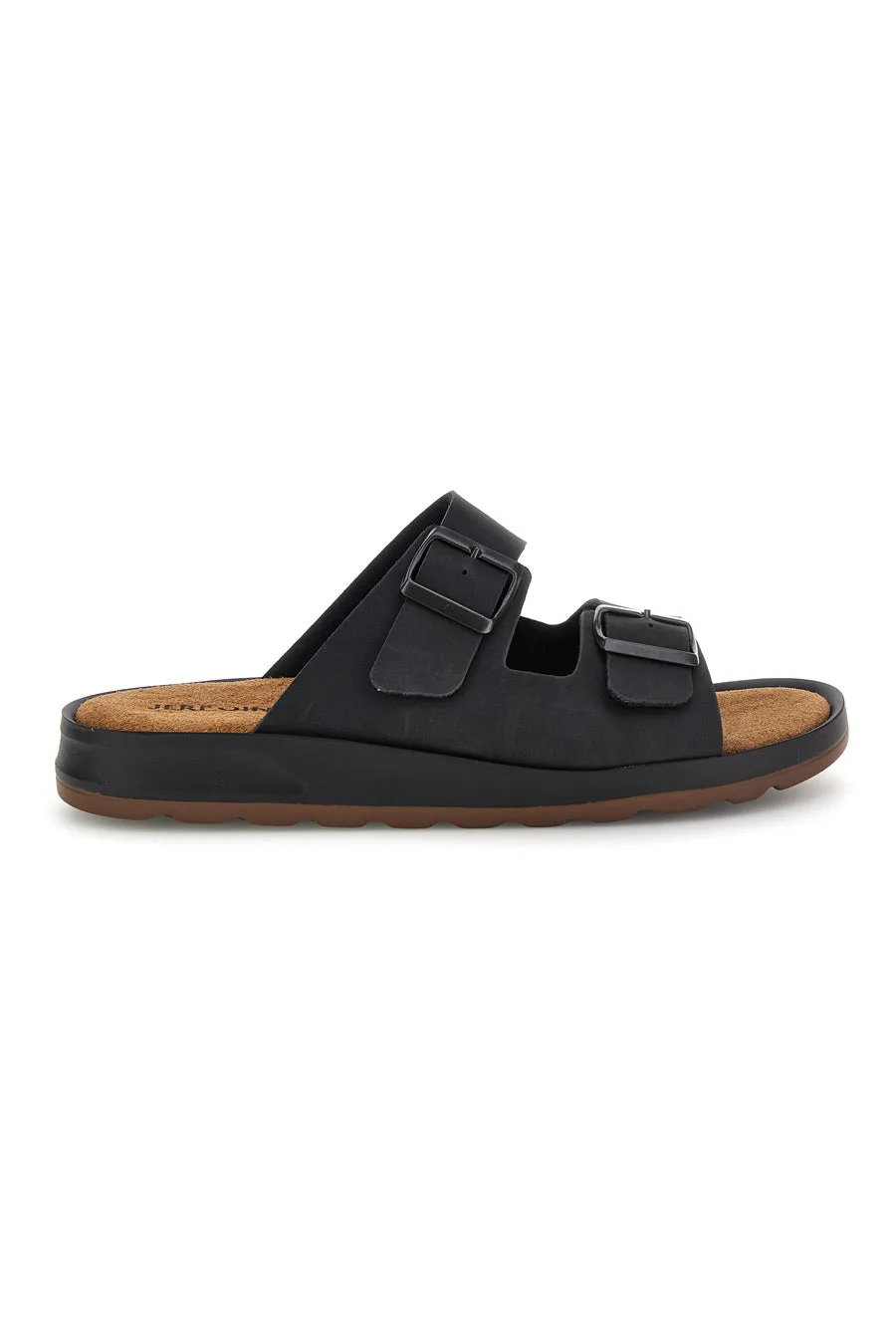 Ciabatte nere con doppia fibbia B100BPS 40 - JERPOINT - FashionsVida