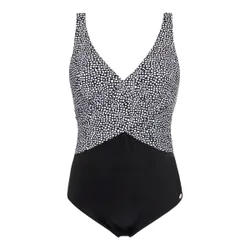 Badeanzug schwarz weiss 46C Damen