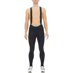 Salopette Larga Biking Race Deepwinter Black / Turquoise