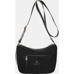 Bandolera hobo de nylon con cremallera