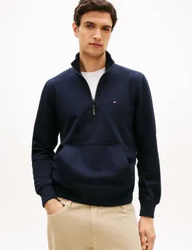 XL ESSENTIAL TERRY NEW 1/4 ZIP male