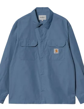 L/S Craft Shirt - T-Shirt-langarm - blau - Herren - Size: M - Carhartt WIP - FashionsVida