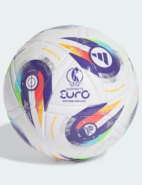 Pallone Women's Euro25 LGE 4 White / Multicolor / Multicolor / Lucid Lemon - Adidas - FashionsVida