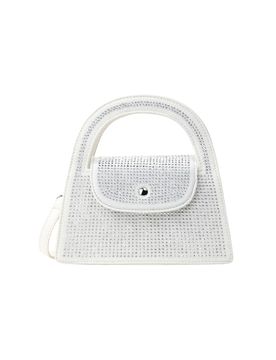 Faina Bolso de mano plata / blanco