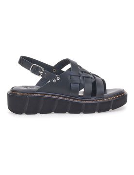 Sandali Neri Con Platform e Made in Italy 5840/C 37