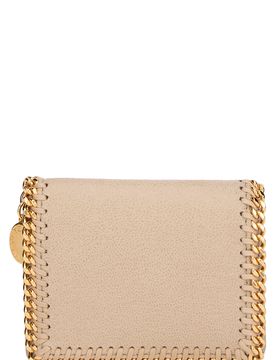 Falabella-Inspired Mini Wallet with Embossed Details, 11 cm x 9 cm