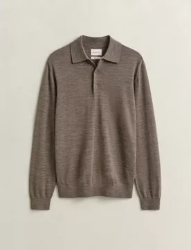 XL EXTRAFINE MERINO WOOL POLO male - XL - FashionsVida
