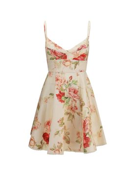 Adjustable Strap Shirred Mini Dress with Pockets - Size 0