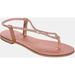 Sandalias de mujer griegas planas con tiras
