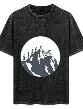 Evolution of Mountain biking | 2 T-Shirt Basic Short Sleeve Cotton Blend T-Shirt - Aliexpress - FashionsVida