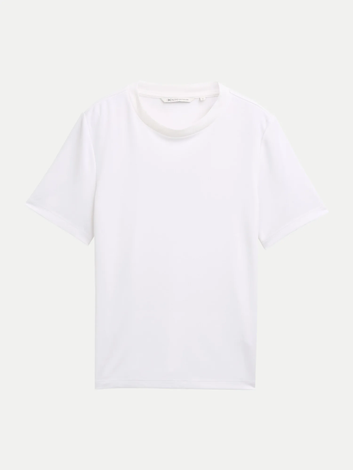 Basic T-Shirt Weiß L - Tom Tailor Denim - FashionsVida