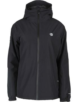 Qafa chaqueta impermeable insulada mujer Negro (L)