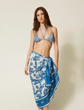 Twinset Paréo avec imprimé floral - TWINSET - FashionsVida