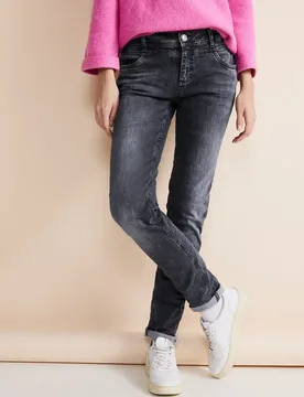 Graue Casual Fit Jeans female Grau - Street One - FashionsVida