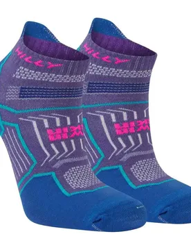 Calzini Corti Twin Skin Grape / Blue EU 39 1/2-42 1/2 - Hilly Socks - FashionsVida