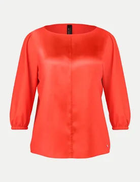 Marc Cain Seidenbluse Rot 40 - Marc - FashionsVida