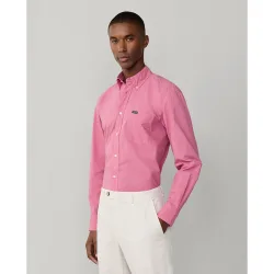 Camisa de hombre classic fit lisa cuello botón