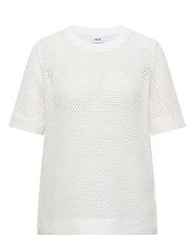 Ajour Knit T-Shirt female