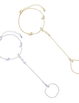 New Arrived High Quality Stylish and Simple Round Zircon Finger Bracelet for Woman Party Jewelry Gift - Aliexpress - FashionsVida
