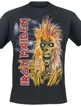 T-Shirt - 1st Album Tracklist - S bis 5XL - für Männer - Größe XL - schwarz - Lizenziertes Merchandise! - Männer - male - Iron Maiden - FashionsVida