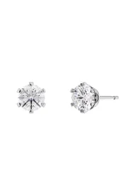 Boucles d'oreilles CROWN STUDS Steel argent