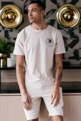 Mens Logo T-Shirt and Jogger Short Set