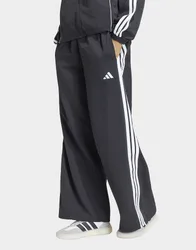 Womens Pantaloni da allenamento iconici a gamba larga IN tessuto con Bunjees - Nero, nero nero Donna taglia XS