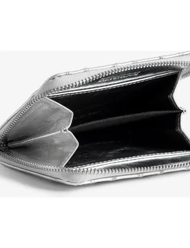 Zadig & Voltaire - Monedero Mini de mujer de piel metalizada con monograma acolchado - Zadig & Voltaire - FashionsVida