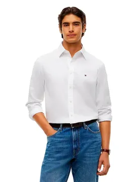 Chemise à Manches Longues Mw0mw40460 White XL