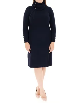 Abito collo removibile BLU NOTTE L - ELENA MIRO' - FashionsVida