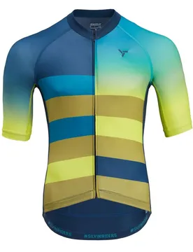 Maglia A Maniche Corte Mazzano Navy / Lime