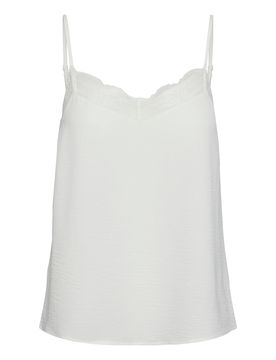 PIECES Top 'TIFFANY' blanco