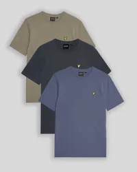 Men's Everyday Lightweight 3-Pack T-Shirt Charcoal/Sage Uniform/Cool Indigo
