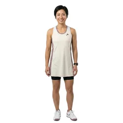 Play Tech Sleeveless Dress White L