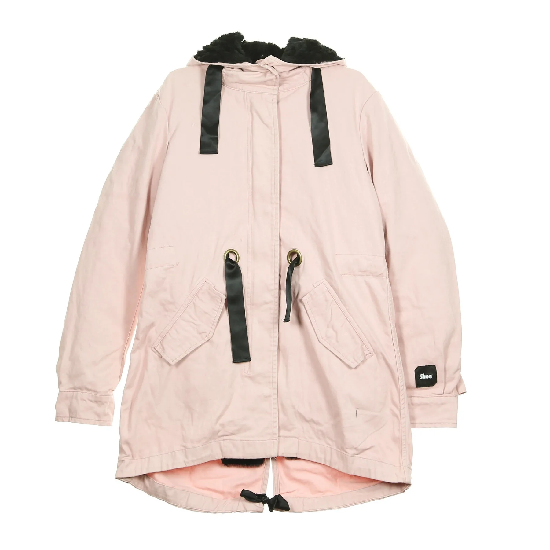 Giaccone Lungo Donna Parka Pink - SHOESHINE - FashionsVida