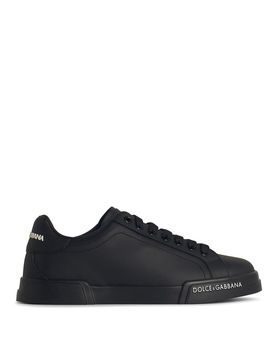 Scneaker Portofino in pelle nera