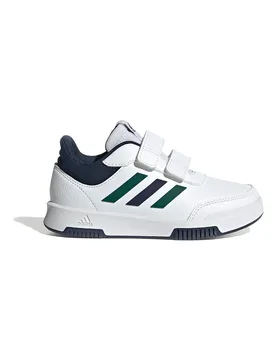 Sneakers bianche con dettagli blu e verdi chiusura a strappo Tensaur Sport 2.0 CF K 32 - Adidas - FashionsVida