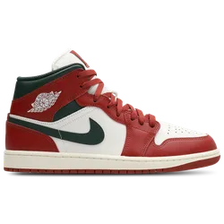 Aj1 Mid Herren Sneaker - Weiß - Größe 44 - Leder, Synthetik White 44