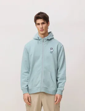 Sudadera de hombre con capucha goods mist - Blue Banana - FashionsVida