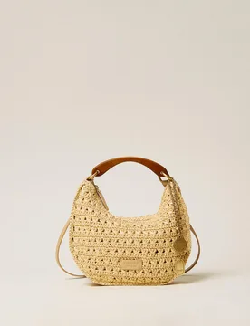 Sac « Croissant » en raphia avec charms - TWINSET - FashionsVida