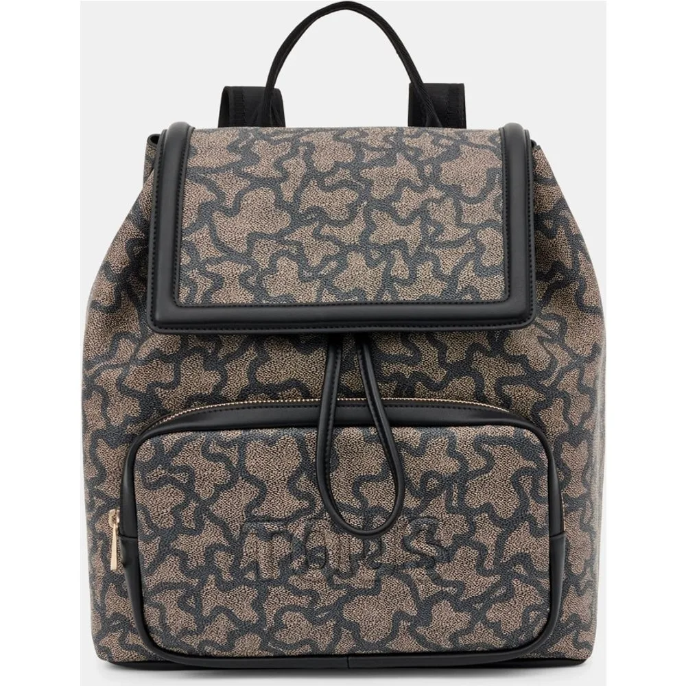 Mochila en estampado con solapa u botón imantado - Tous - FashionsVida