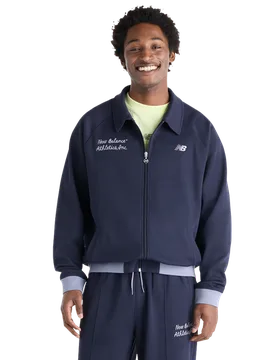 Sport Legacy Men Jackets - Black - Size XS - Leather - Black - Size: Extra Small - New Balance - FashionsVida