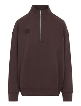 Pangaia Felpa con mezza zip