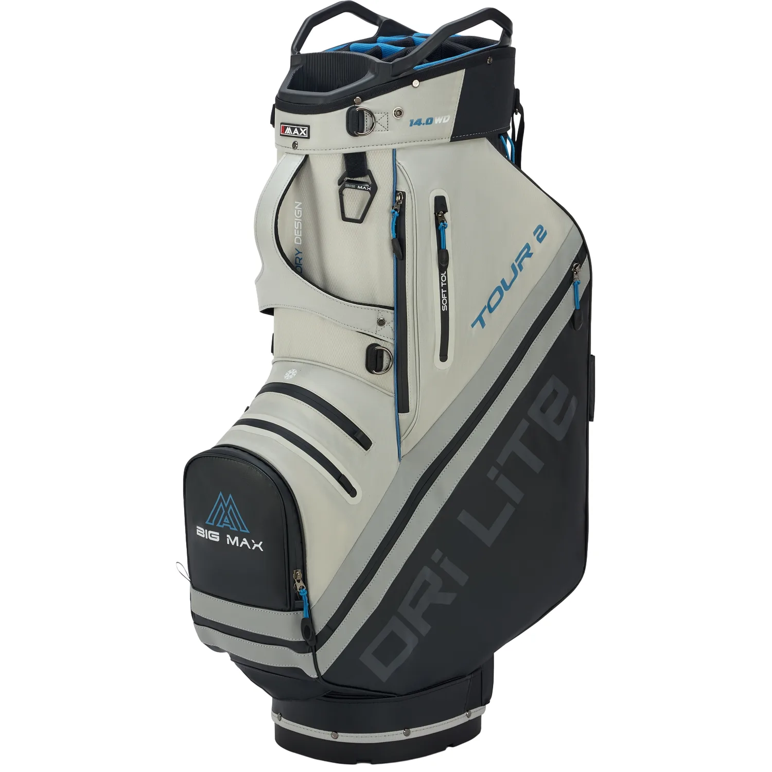 Cartbag Dri Lite Tour 2, schwarz/weiß/blau - Big Max - FashionsVida