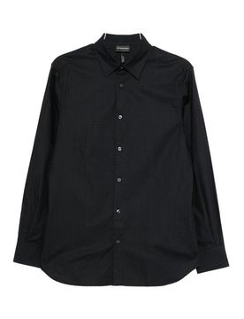 Camicia in cotone con logo
